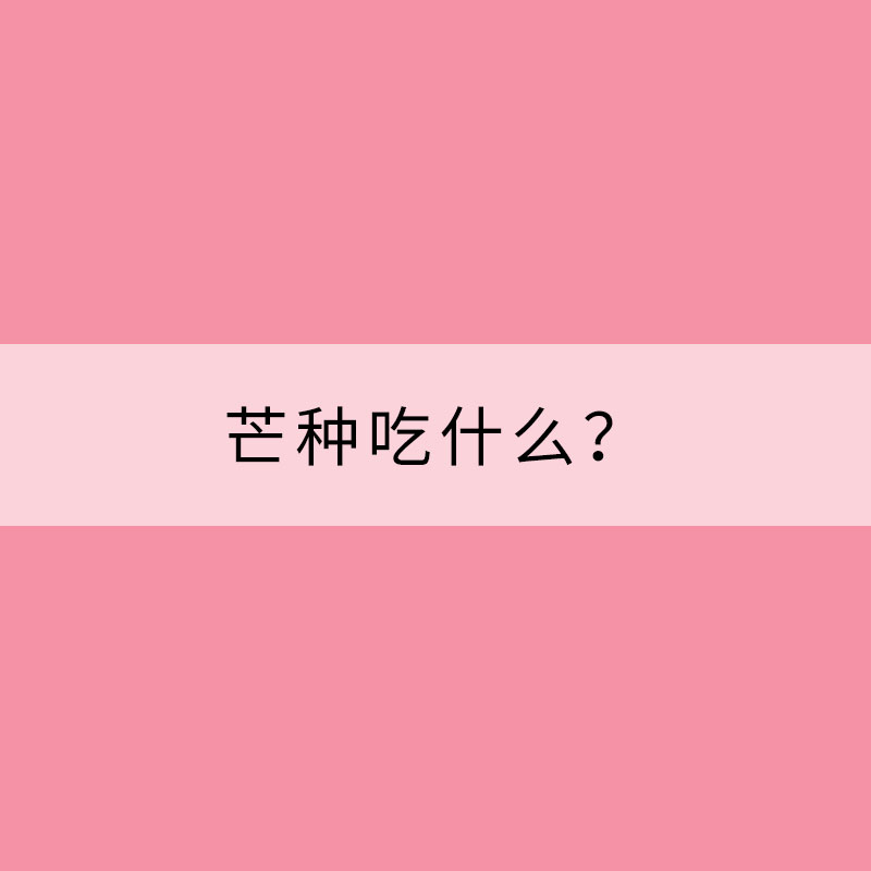 芒種吃什么?這里有“三寶”
